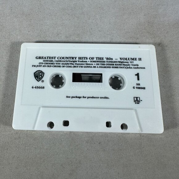 Greatest Country Hits Of The 80s Vol II Cassette Tape Warner BMG Sealed Classic - Picture 3 of 4